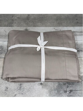 Boll & Branch Signature Hemmed Duvet Set In Pewter - Full/Queen